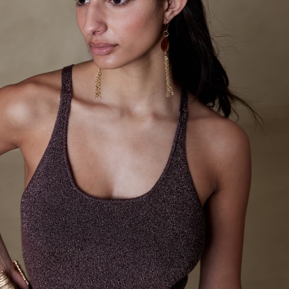 Banana Republic Tan Ribbed Tank Top - Picture 7 of 12